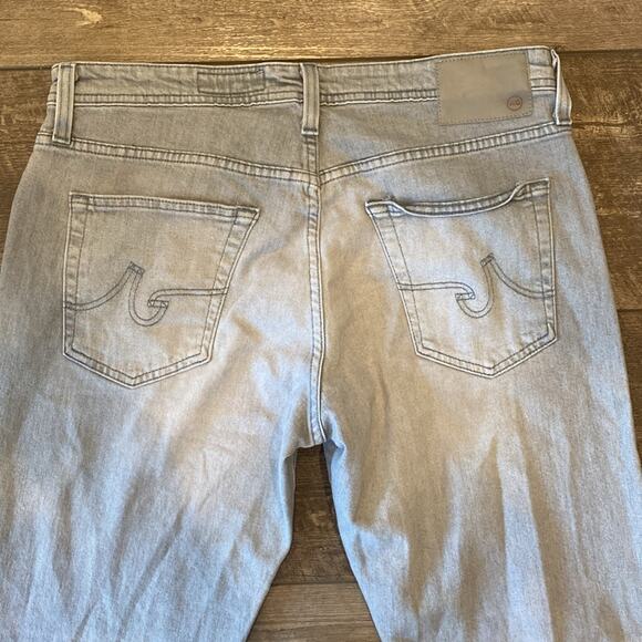 AG Adriano Goldschmied Graduate Tailored Leg Jean Light Gray Wash Size 34 - Picture 12 of 12